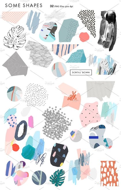 Botanica - watercolor set - Illustrations - 1