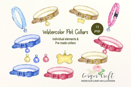 Botanica - watercolor set - Illustrations - 1