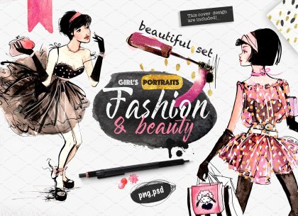 Botanica - watercolor set - Illustrations - 1