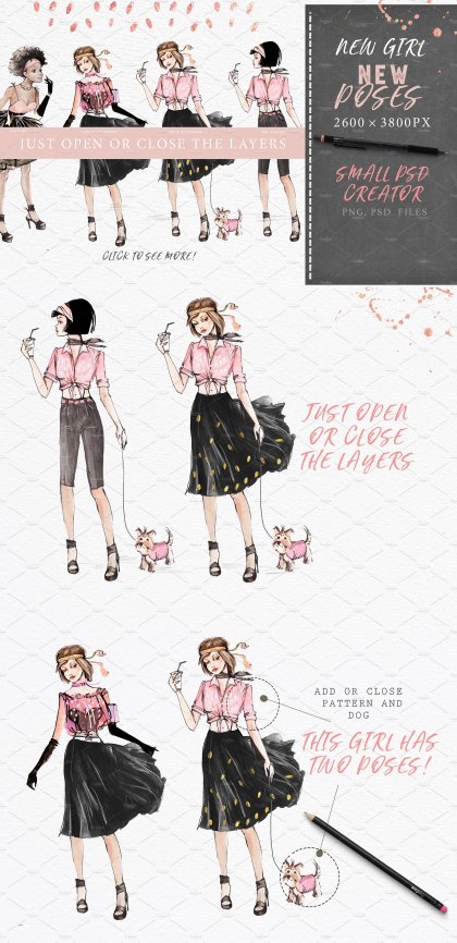 Botanica - watercolor set - Illustrations - 1