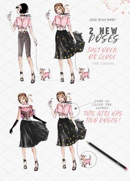 Botanica - watercolor set - Illustrations - 1