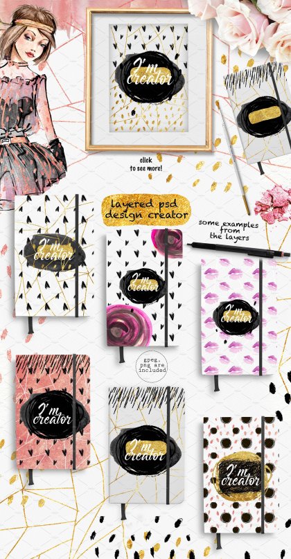 Botanica - watercolor set - Illustrations - 1