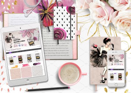 Botanica - watercolor set - Illustrations - 1