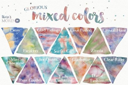 Botanica - watercolor set - Illustrations - 1