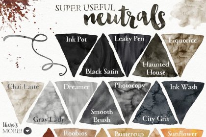 Botanica - watercolor set - Illustrations - 1