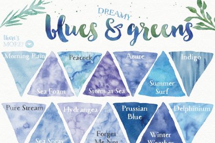 Botanica - watercolor set - Illustrations - 1