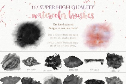 Botanica - watercolor set - Illustrations - 1