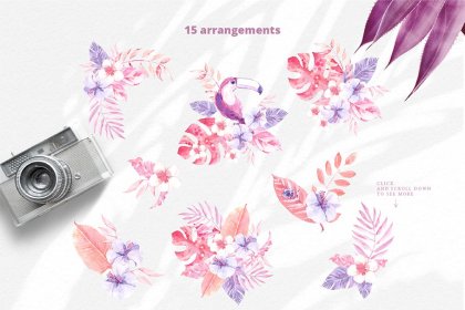 Botanica - watercolor set - Illustrations - 1