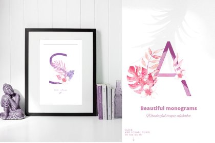 Botanica - watercolor set - Illustrations - 1