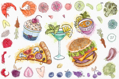 Botanica - watercolor set - Illustrations - 1