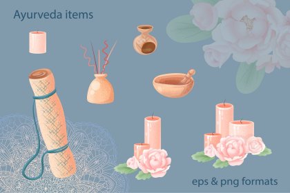 Botanica - watercolor set - Illustrations - 1