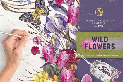 Botanica - watercolor set - Illustrations - 1
