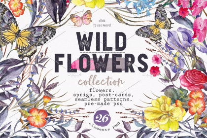 Botanica - watercolor set - Illustrations - 1
