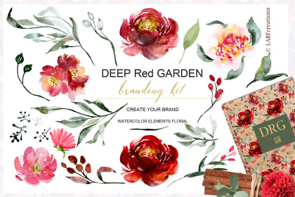 Botanica - watercolor set - Illustrations - 1