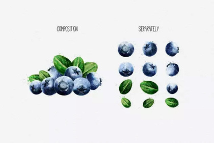 Botanica - watercolor set - Illustrations - 1