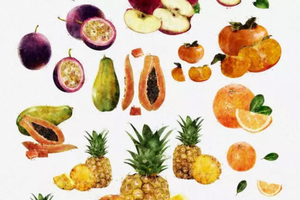 Botanica - watercolor set - Illustrations - 1