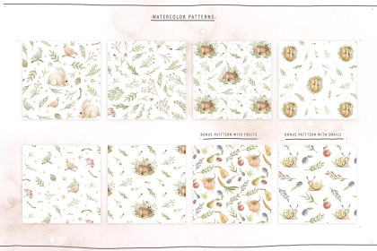 Botanica - watercolor set - Illustrations - 1