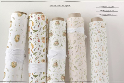 Botanica - watercolor set - Illustrations - 1