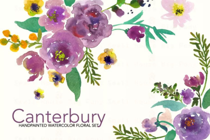 Botanica - watercolor set - Illustrations - 1