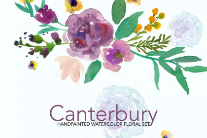 Botanica - watercolor set - Illustrations - 1