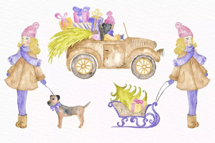 Botanica - watercolor set - Illustrations - 1