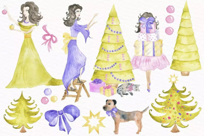 Botanica - watercolor set - Illustrations - 1