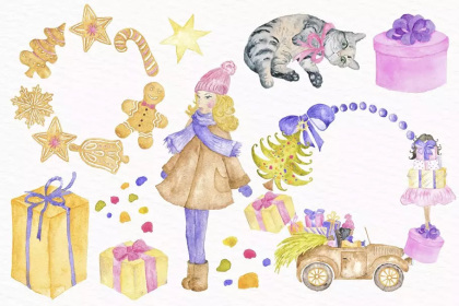Botanica - watercolor set - Illustrations - 1