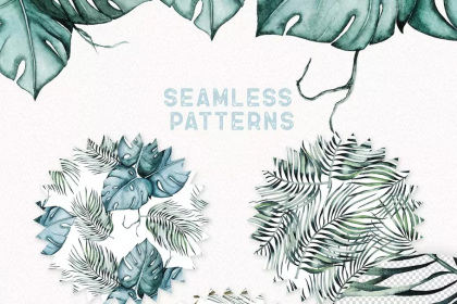 Botanica - watercolor set - Illustrations - 1