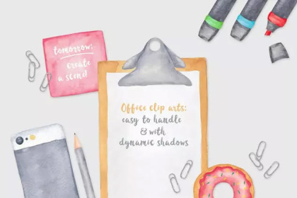 Botanica - watercolor set - Illustrations - 1