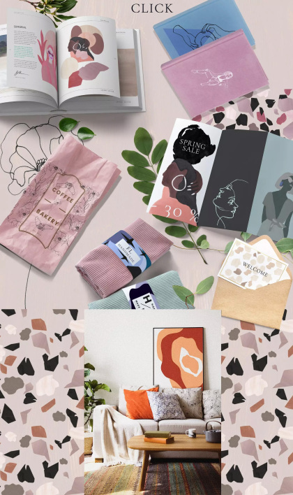 Botanica - watercolor set - Illustrations - 1