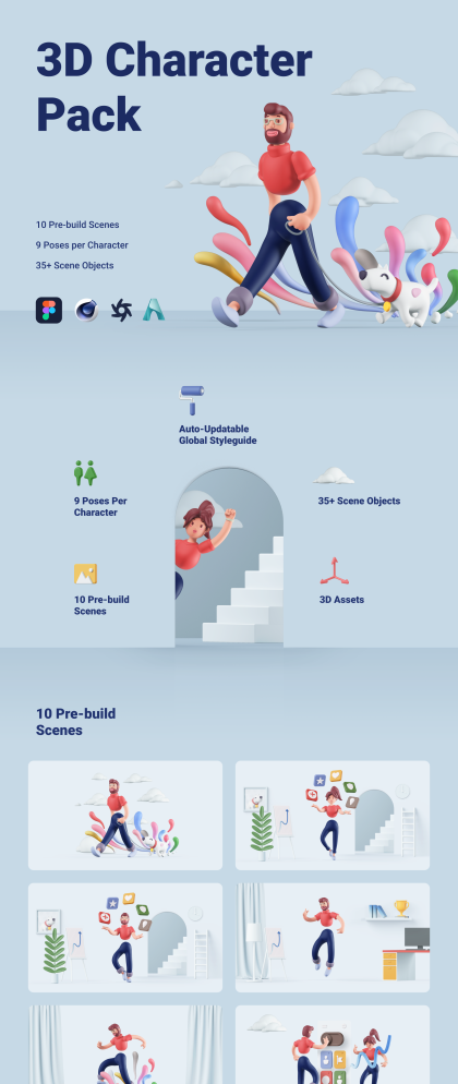 Botanica - watercolor set - Illustrations - 1