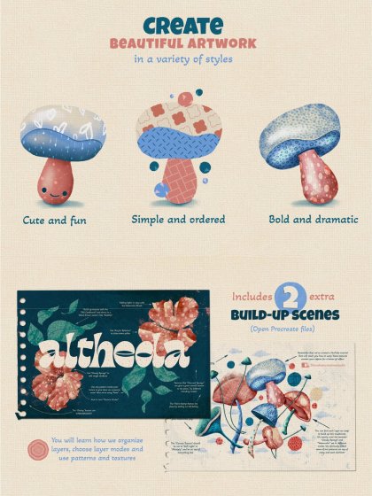 Botanica - watercolor set - Illustrations - 1