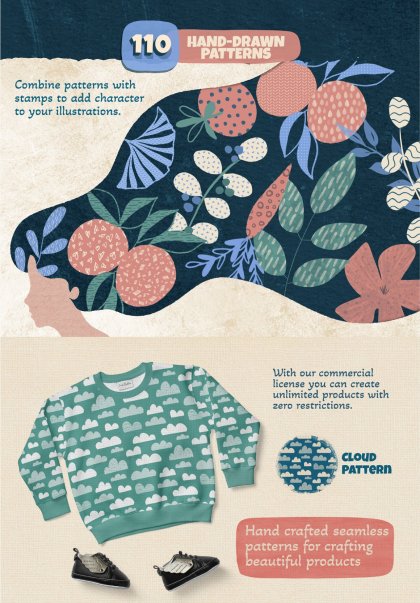 Botanica - watercolor set - Illustrations - 1