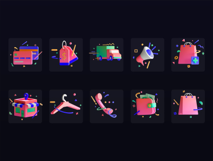 Botanica - watercolor set - Illustrations - 1