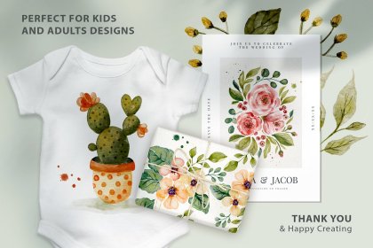 Botanica - watercolor set - Illustrations - 1
