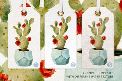 Botanica - watercolor set - Illustrations - 1