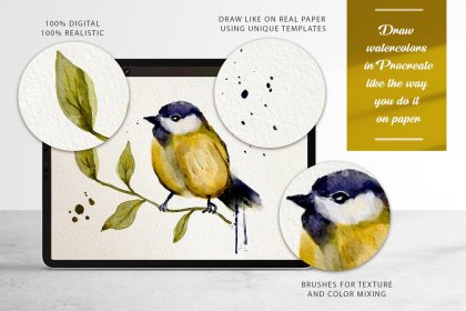 Botanica - watercolor set - Illustrations - 1