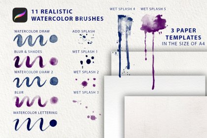 Botanica - watercolor set - Illustrations - 1